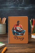 Load image into Gallery viewer, Pray and Don’t Worry – Men’s Faux Leather Journal