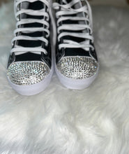 Load image into Gallery viewer, Mad Hustle Hightop Canvas Shoe (bling toe)