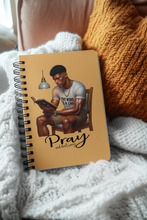 Load image into Gallery viewer, Pray and Don’t Worry – Men’s Faux Leather Journal