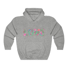 Load image into Gallery viewer, Floral Love Hooded Sweatshirt (Unisex Heavy Blend™)