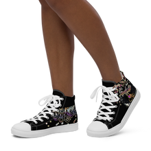Load image into Gallery viewer, Mad Hustle Hightop Canvas Shoe (bling toe)
