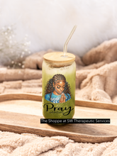 Load image into Gallery viewer, Pray and Don’t Worry Glass Can Collection
