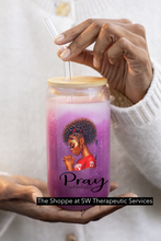 Load image into Gallery viewer, Pray and Don’t Worry Glass Can Collection

