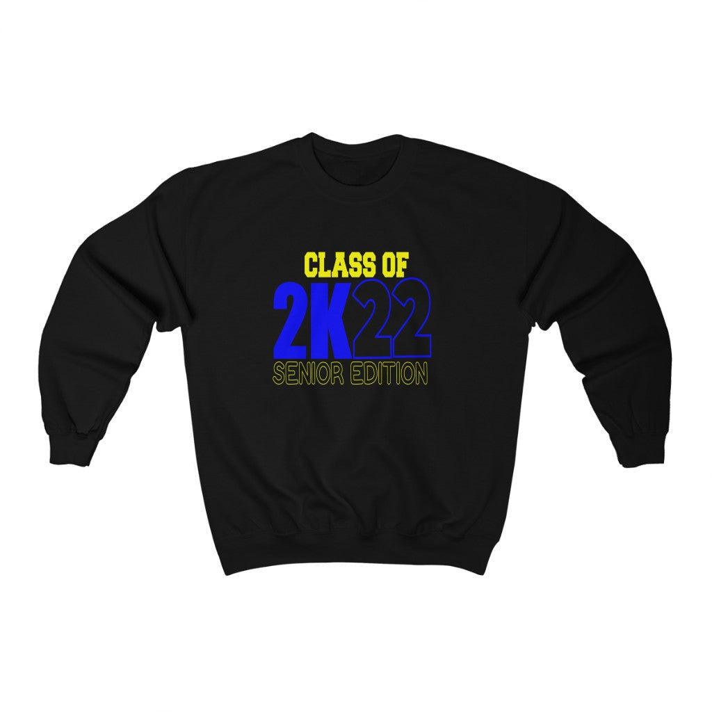 Senior Edition Unisex Heavy Blend™ Crewneck Sweatshirt Yellow/Blue