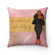 Faux Suede Square Pillow