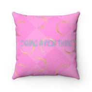 Faux Suede Square Pillow
